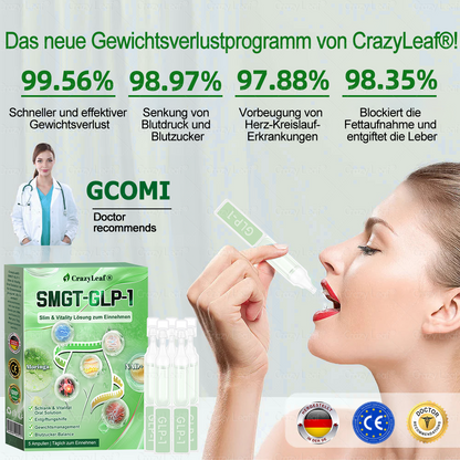 🔥👨‍⚕️Klinisch bestätigt | Offizieller Shop CrazyLeaf® GLP-1 Trinklösung – wirkt gezielt gegen hartnäckiges Gewicht, Bluthochdruck, Blutzucker, Fettleber, Gelenkschmerzen, Müdigkeit & schlaffe Haut – für mehr Gesundheit & Energie.