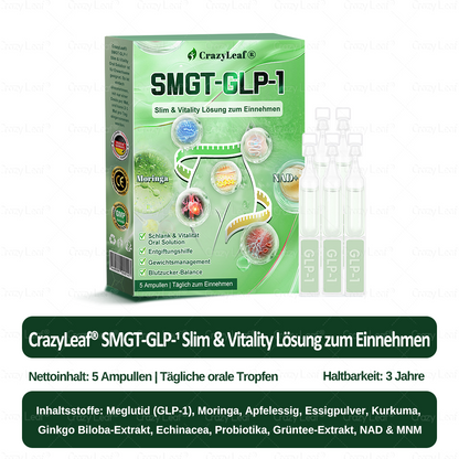 🔥👨‍⚕️Klinisch bestätigt | Offizieller Shop CrazyLeaf® GLP-1 Trinklösung – wirkt gezielt gegen hartnäckiges Gewicht, Bluthochdruck, Blutzucker, Fettleber, Gelenkschmerzen, Müdigkeit & schlaffe Haut – für mehr Gesundheit & Energie.